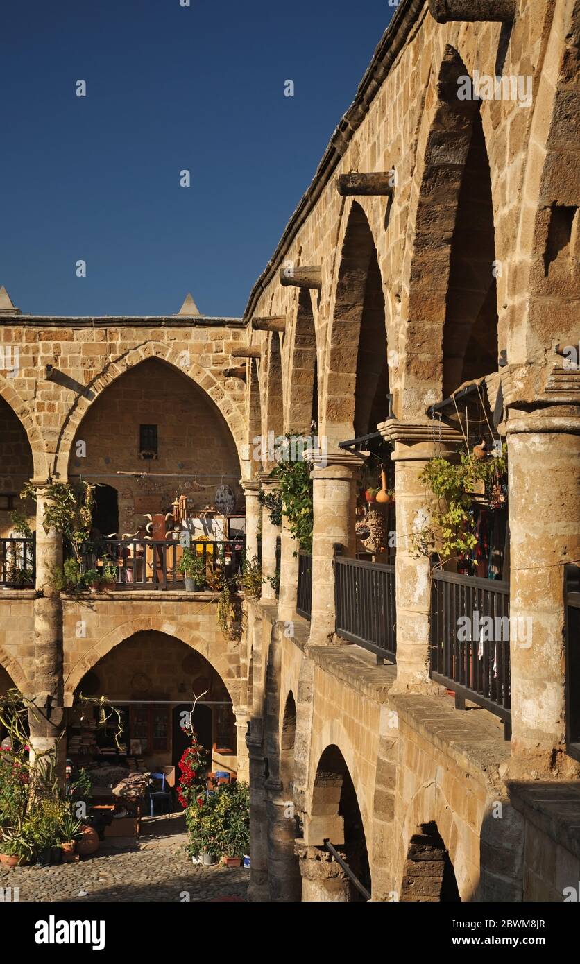 Büyük Han - Tolles Hotel in Nicosia. Zypern Stockfoto