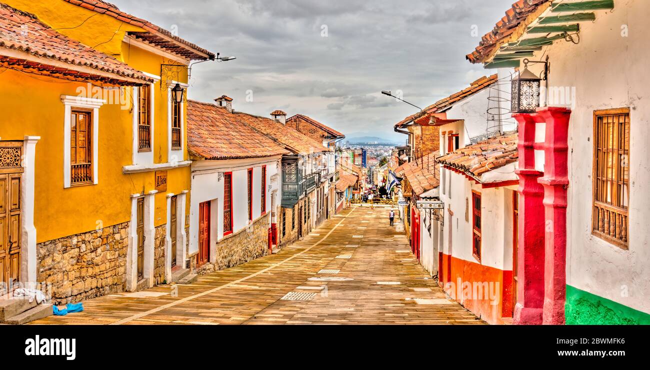 Bogota, La Candelaria, HDR-Bild Stockfoto