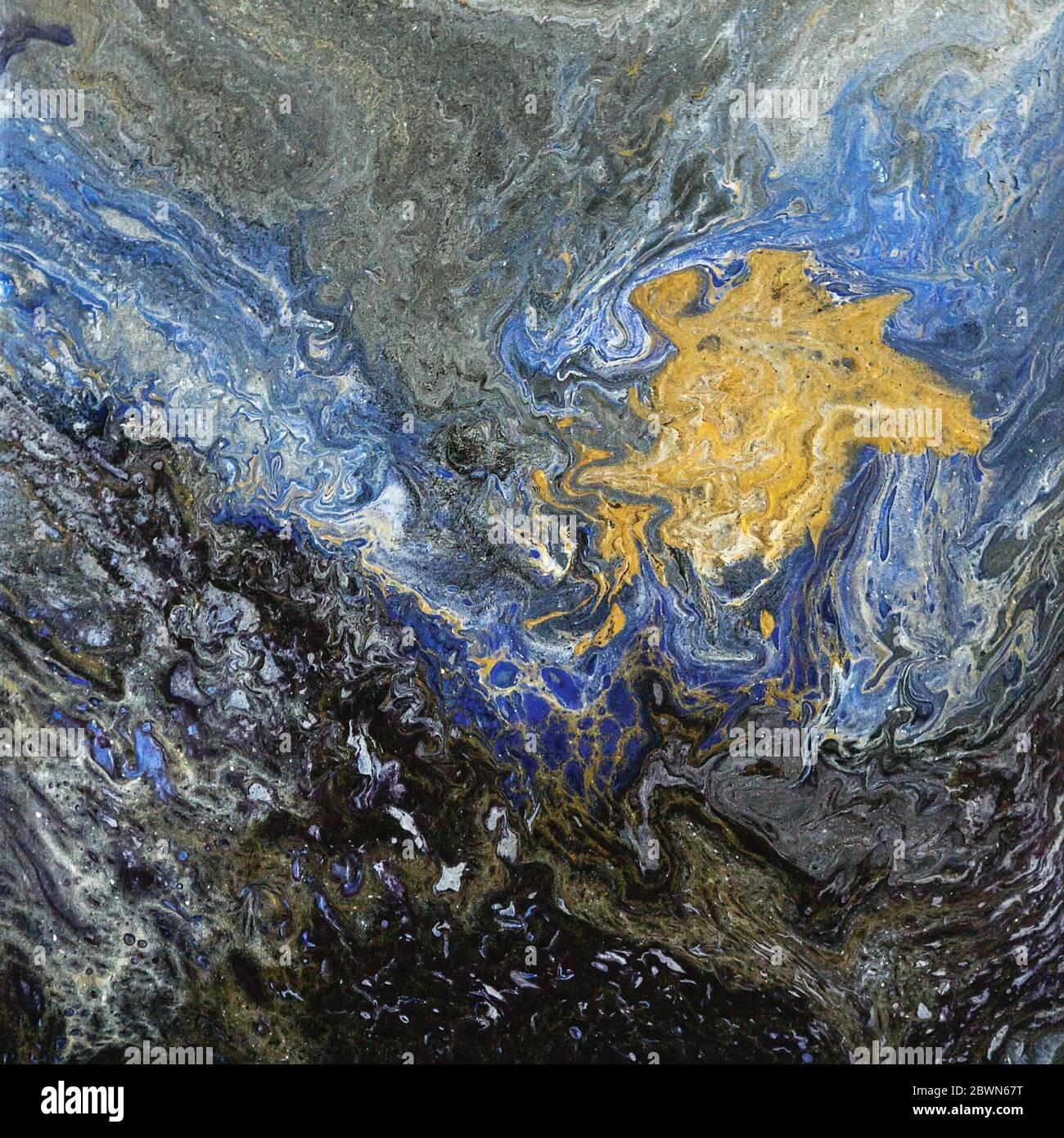 Abstrakte Kunst, Acrylmalerei Stockfoto