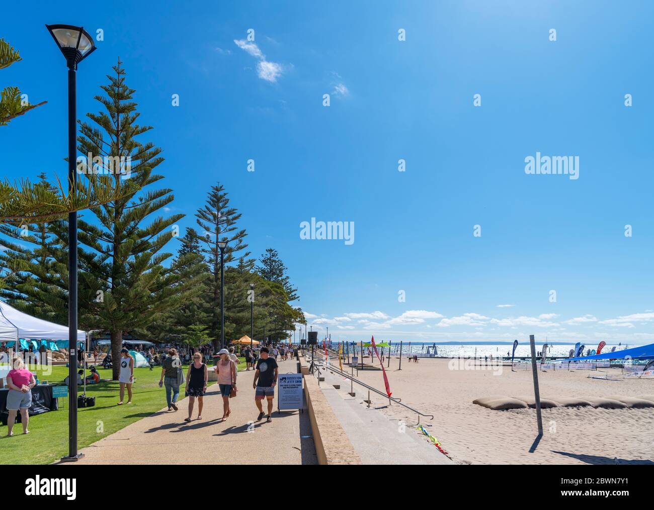 Strandpromenade in Busselton, Western Australia, Australien Stockfoto