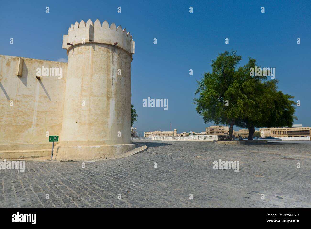 Leere Straßen in Souq Waqif, Doha, Katar Stockfoto