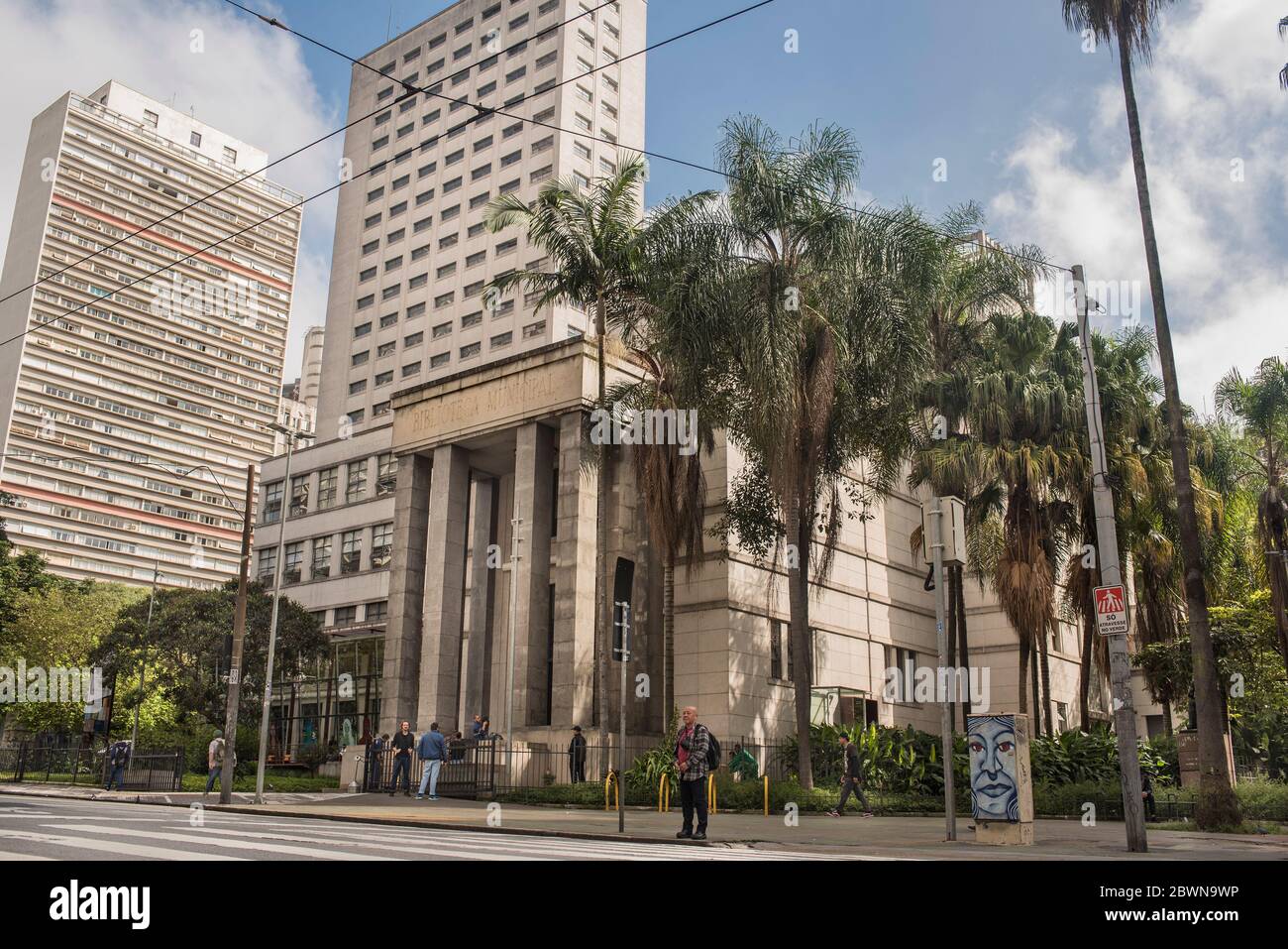 Stadtbibliothek der Stadt Sao Paulo Stockfoto