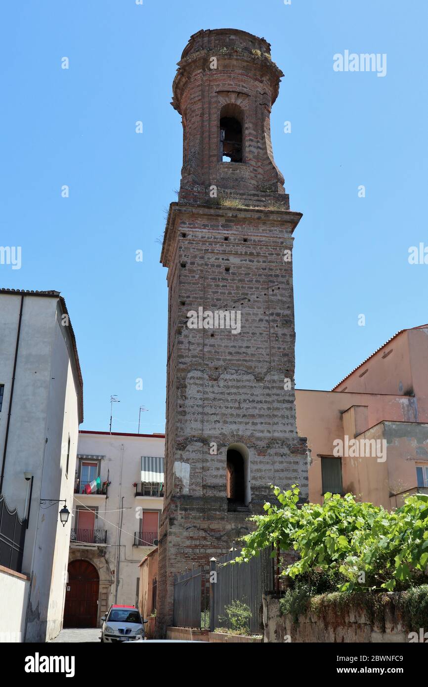 Capua - Campanile della Chiesa di San Gabriele Stockfoto