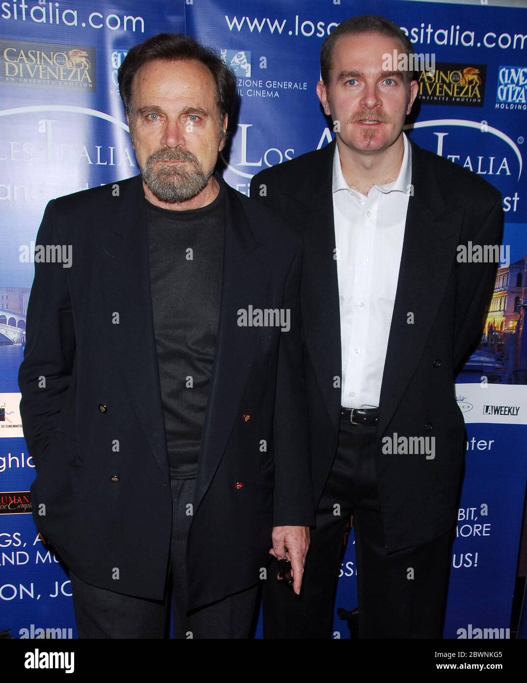 Franco Nero und Carlo Gabriel Nero beim Filmfestival 'Los Angeles, Italia' präsentieren die Los Angeles Premiere von 'All the Invisible Children Held in den Mann Chinese 6 Theatres in Hollywood, CA. Die Veranstaltung fand am Montag, 19. Februar 2007 statt. Foto: SBM / PictureLux- Dateireferenz # 34006-3082SBMPLX Stockfoto