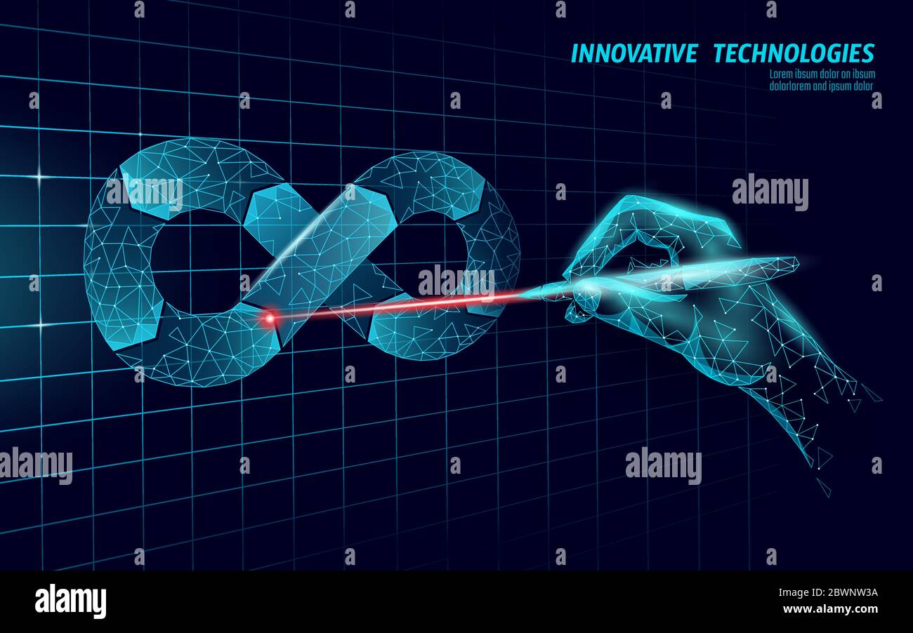 DevOps Software-Entwicklung Operationen unendlich Symbol. Programmierer Management Laser System Lebenszyklus Qualität. Codierung Gebäude Testfreigabe Stock Vektor