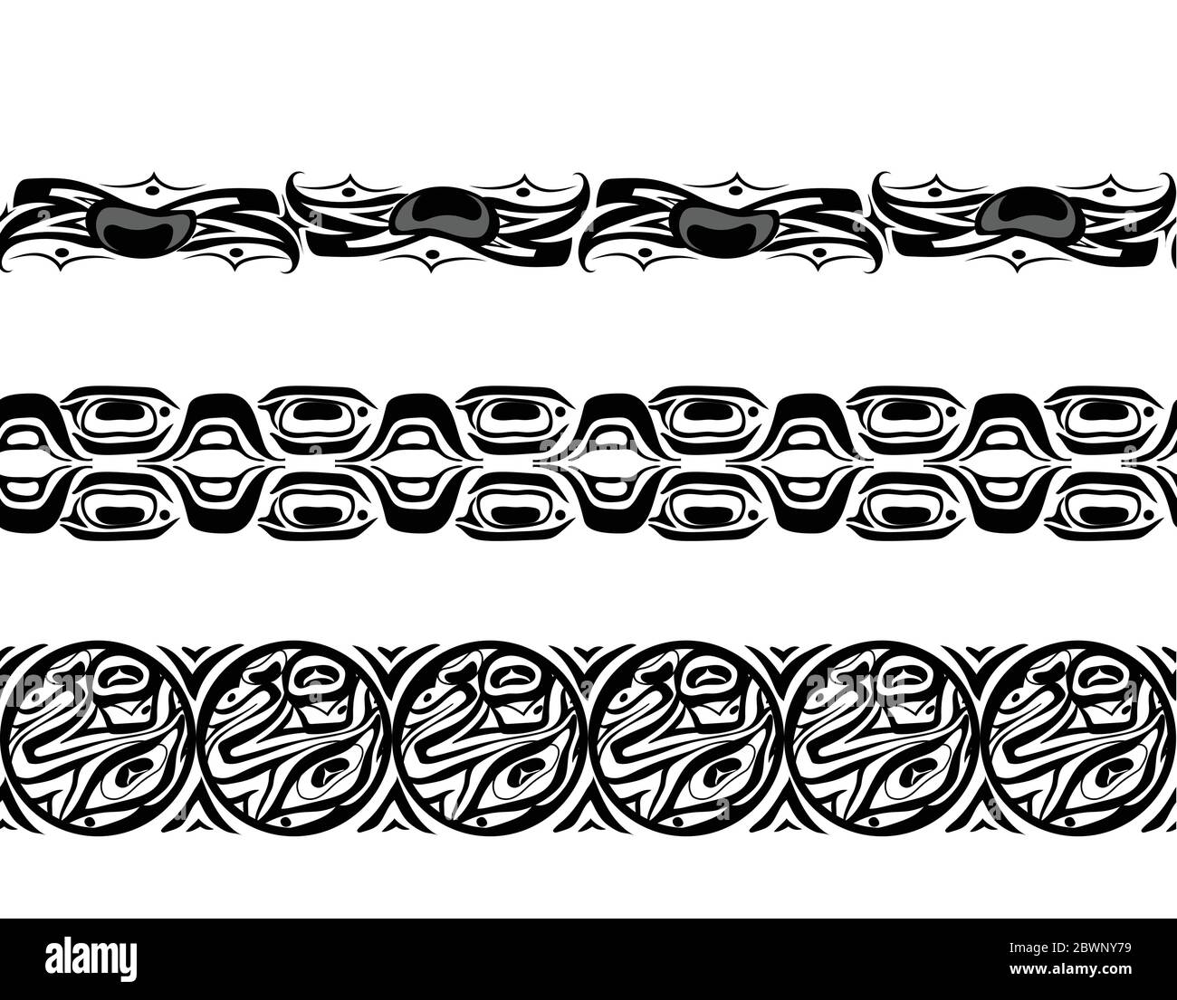 Abstrakter Hintergrund nativer nordamerikanischer Satz Stock Vektor