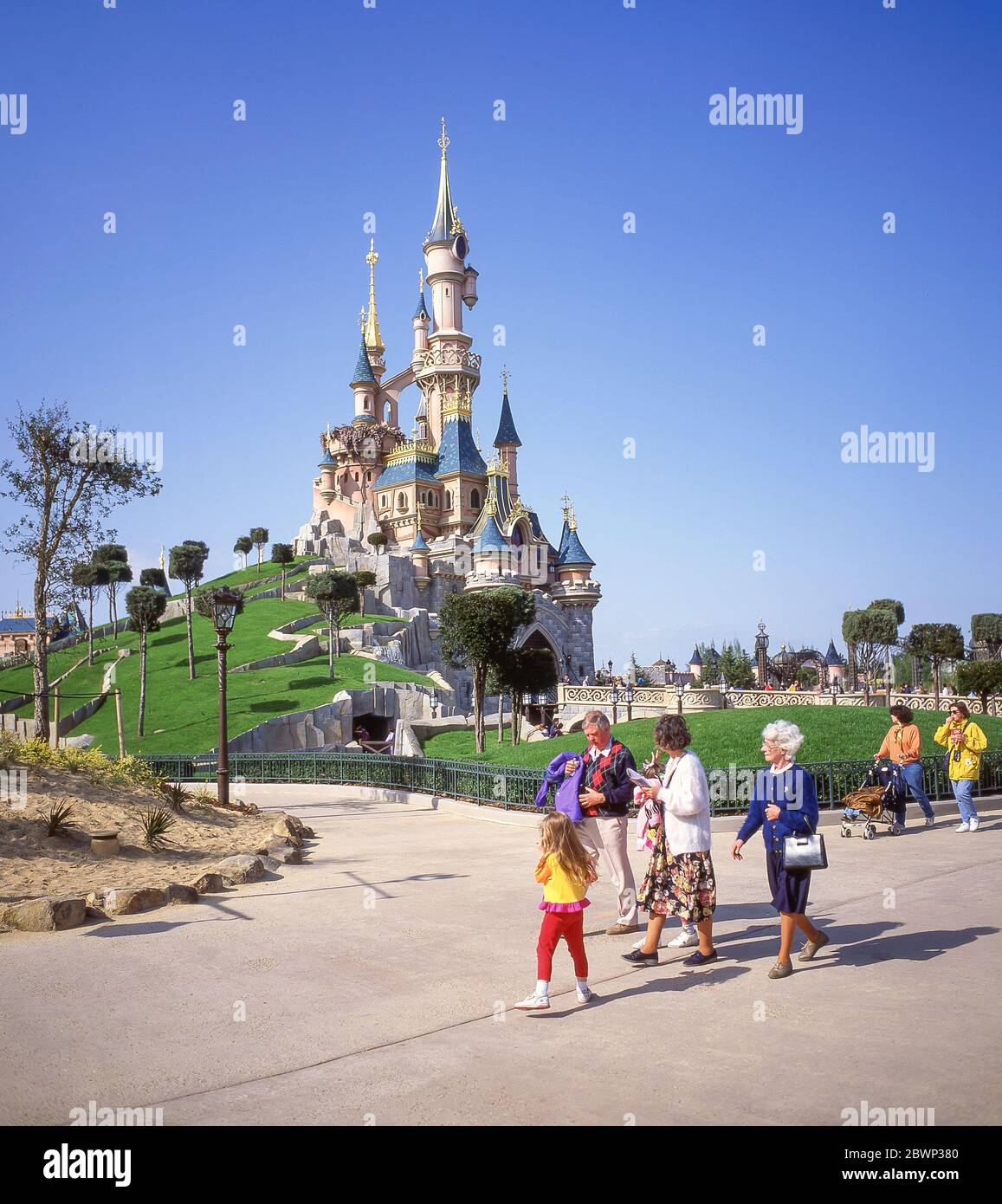 Dornröschenschloss, Disneyland Park, Disneyland Paris, Marne-la-Vallée, Île-de-France, Frankreich Stockfoto