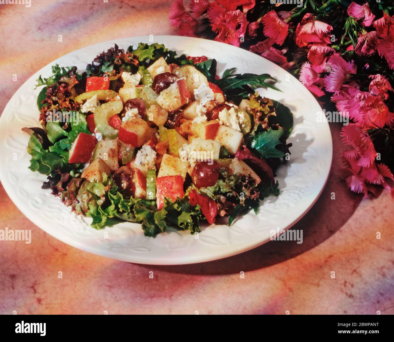 Apfel-Salat Stockfoto