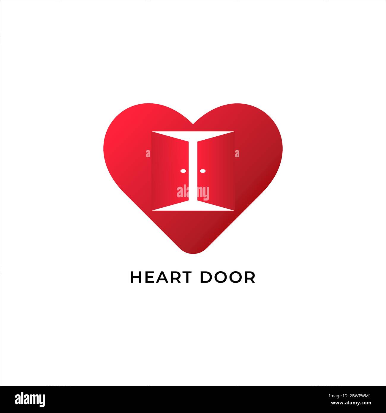 Rotes Offenes Herz Stock Vektorgrafiken Kaufen Alamy