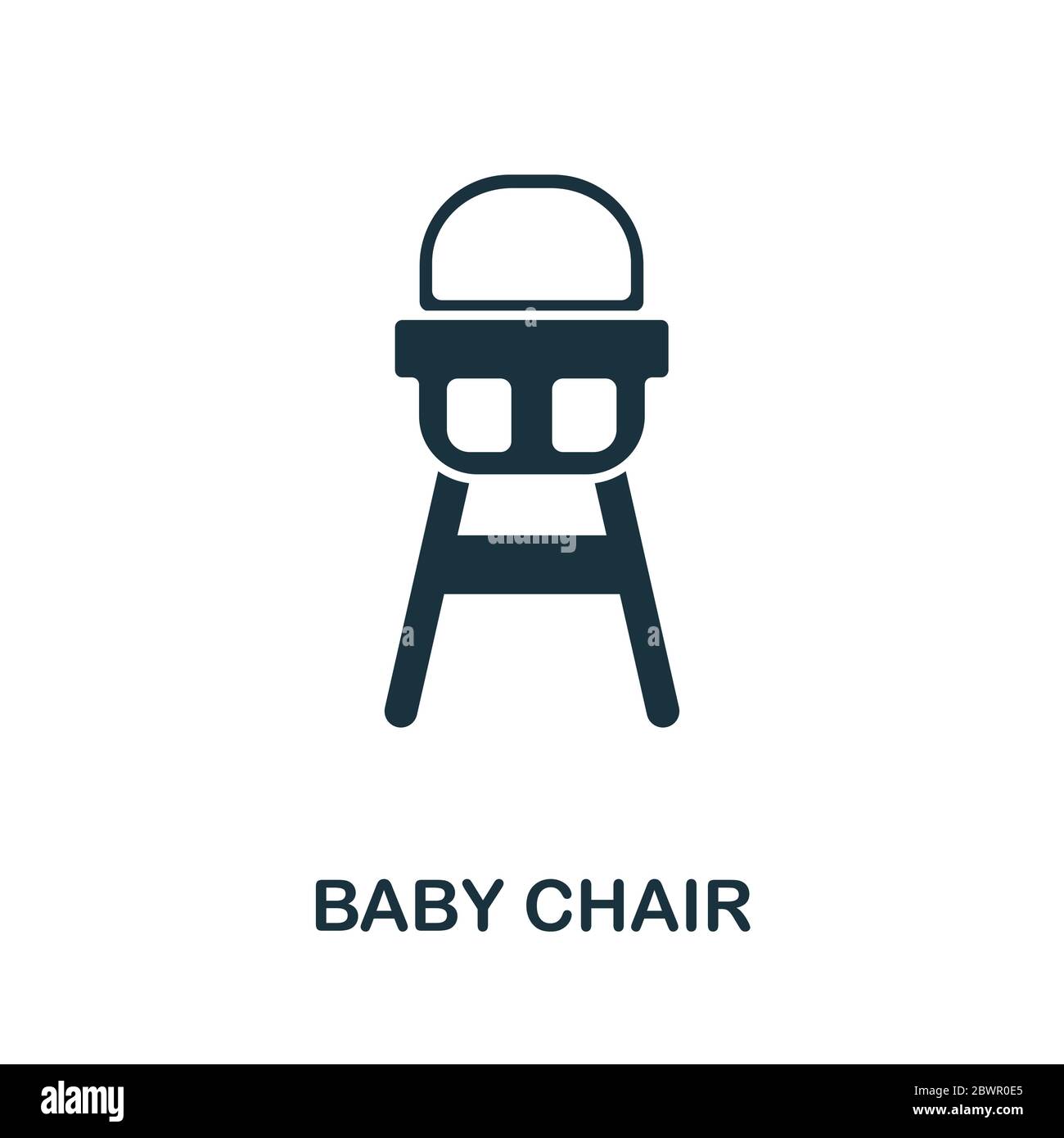 Symbol für Babystuhl. Einfaches Element aus der Baby-Fütterungskollektion.  Creative Baby Chair Icon für Web-Design, Vorlagen, Infografiken und vieles  mehr Stock-Vektorgrafik - Alamy