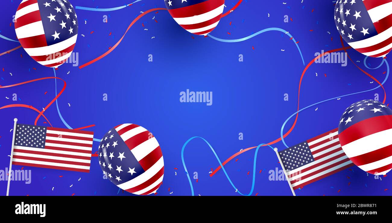 USA Hintergrund für Unabhängigkeit, Veteranen, Labor, Gedenktag und andere Veranstaltungen, Vektor Illustration Design Stock Vektor