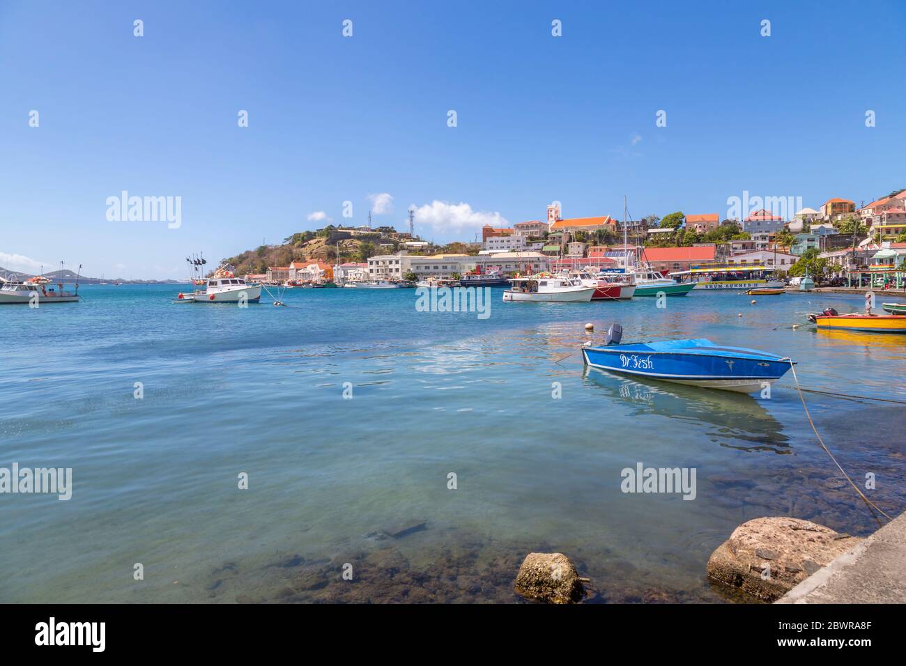 Blick über den Carnarge of St George's, Grenada, Windward Islands, West Indies, Karibik, Mittelamerika Stockfoto