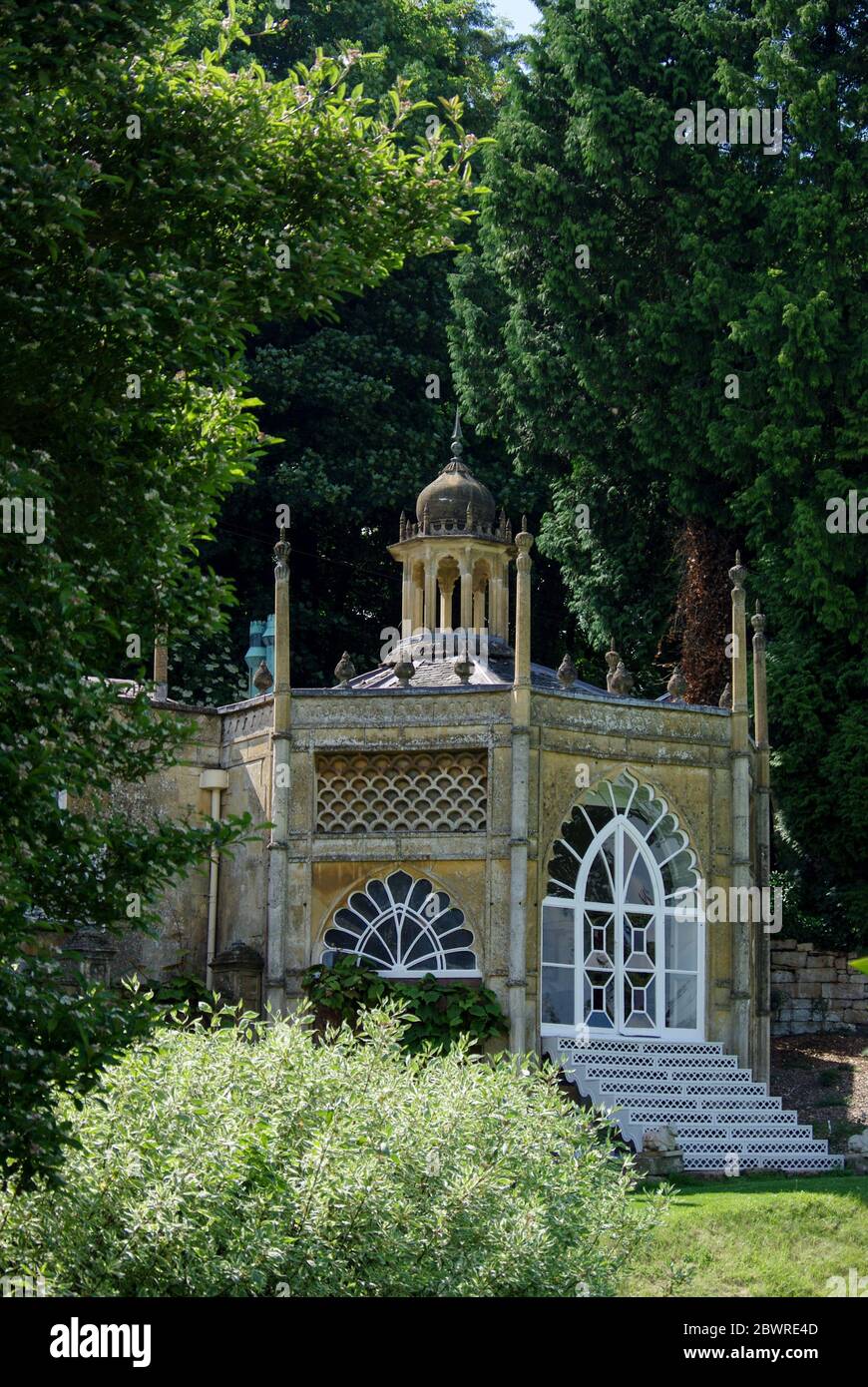 Der achteckige oder Zelt Raum im Sezincote House, ein indisch inspiriertes Herrenhaus, in der Nähe von Moreton in Marsh, Gloucestershire, Großbritannien Stockfoto