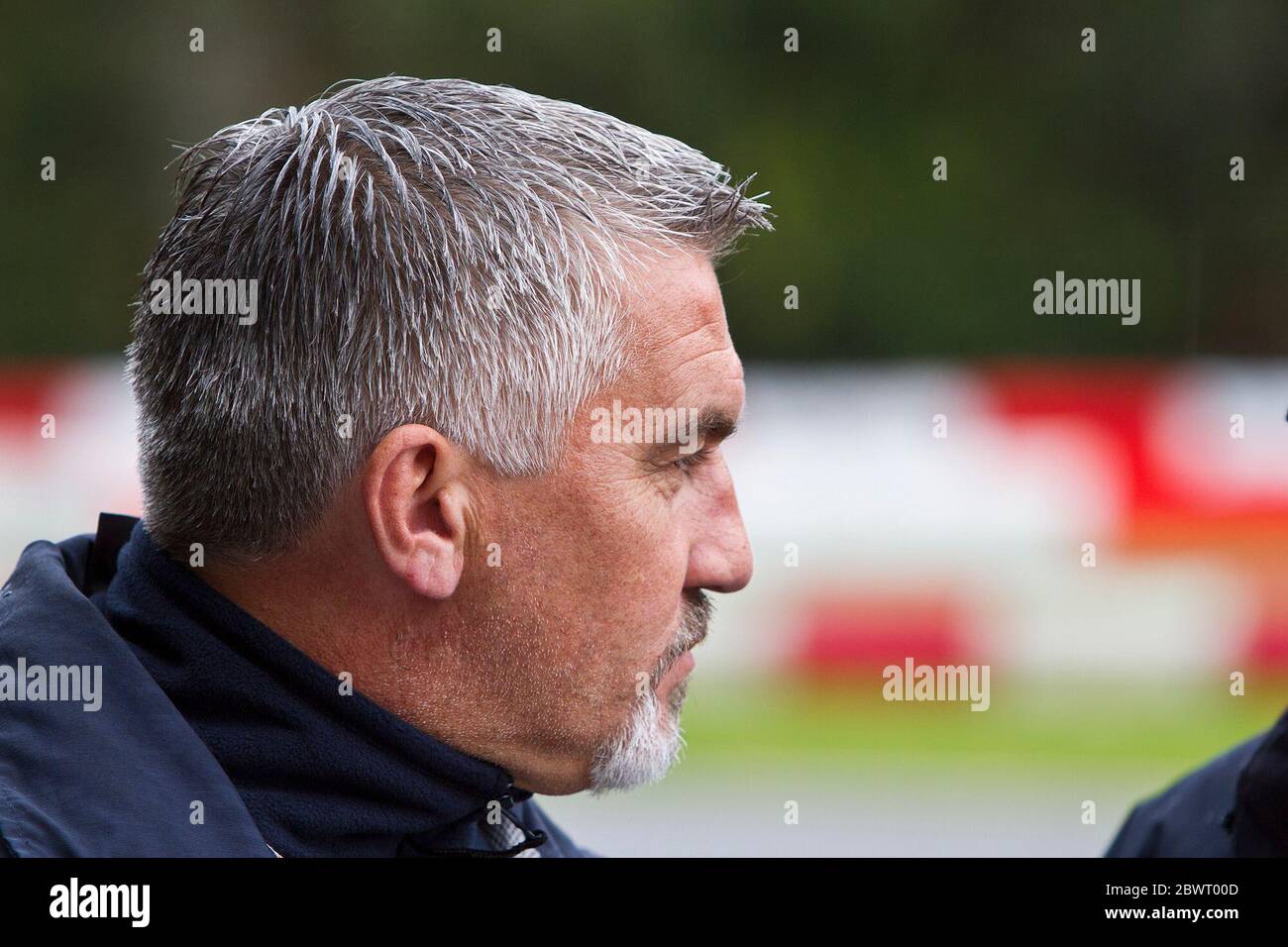 Paul Hollywood, der Star von BBC Television, „Great British Bake Off“, eröffnet die diesjährige Henry Surtees Challenge im Buckmore Park, Kent, Großbritannien. 28.09.2014 Stockfoto