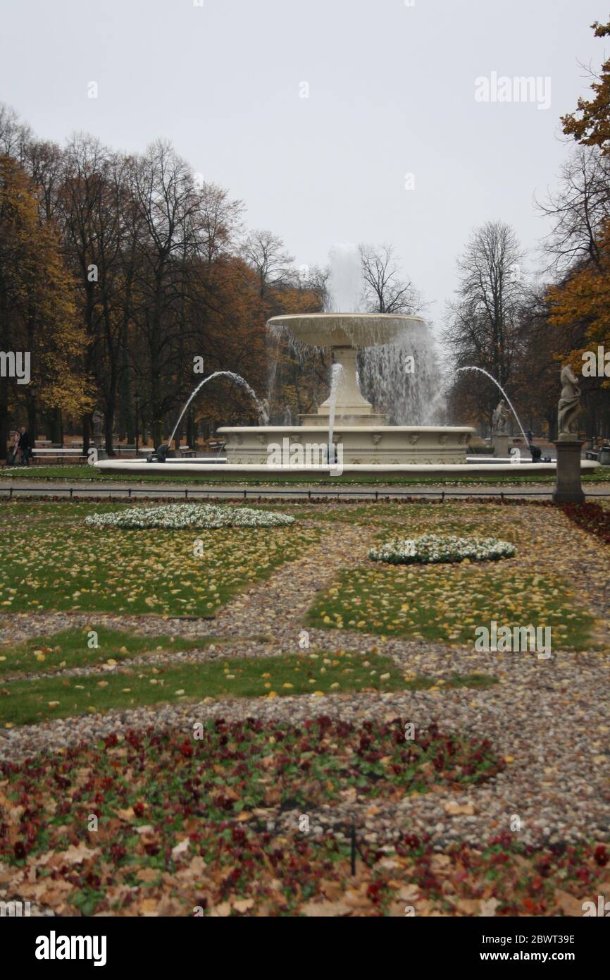 Pastellfarbene Gebäude in Danzig, Polen Stockfoto