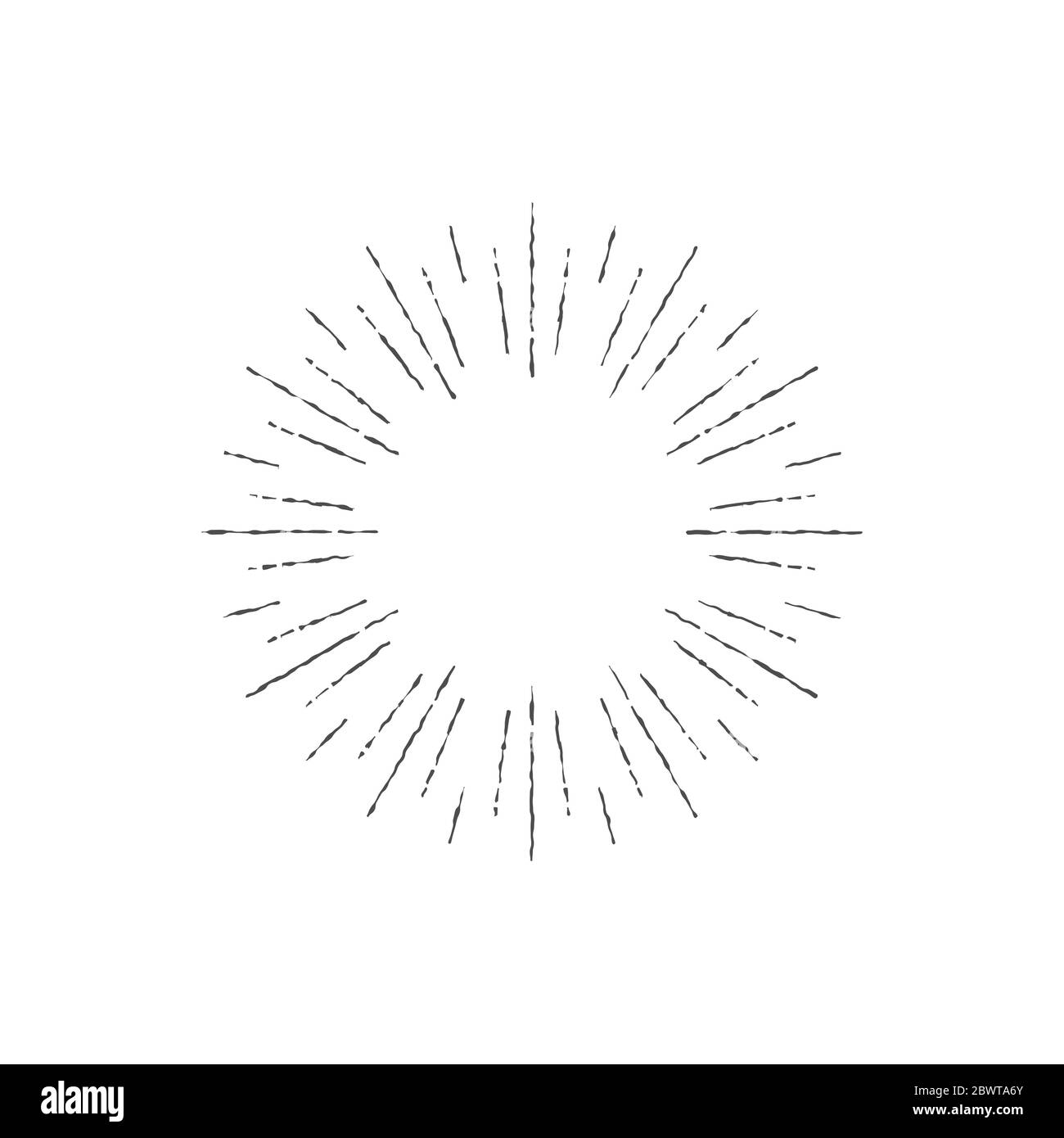 Rahmen für Lichtstrahlen. Glanz platzen Hintergrund. Strahlender Funke. Vektorgrafik. Sonnenstrahl Sonnenstrahl Hintergrund. Stock Vektor