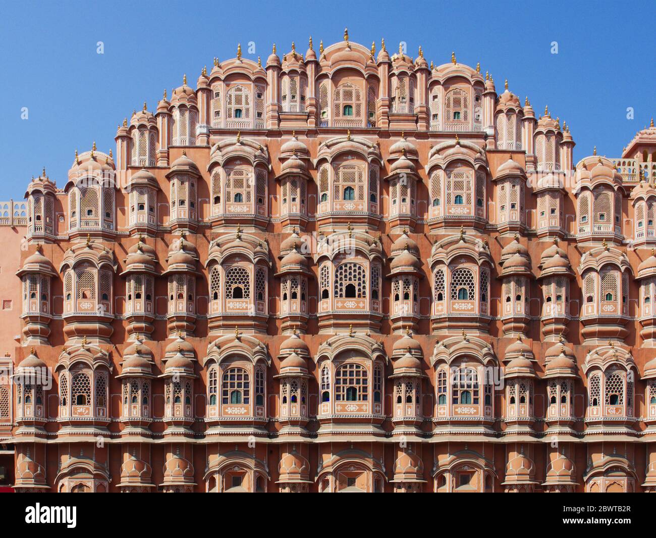 Palast der Winde Jaipur Rajasthan, Indien LA009572 Stockfoto