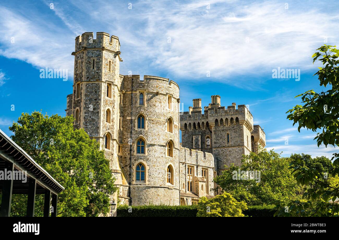 König Edward III Turm in Windsor Castle in England Stockfoto