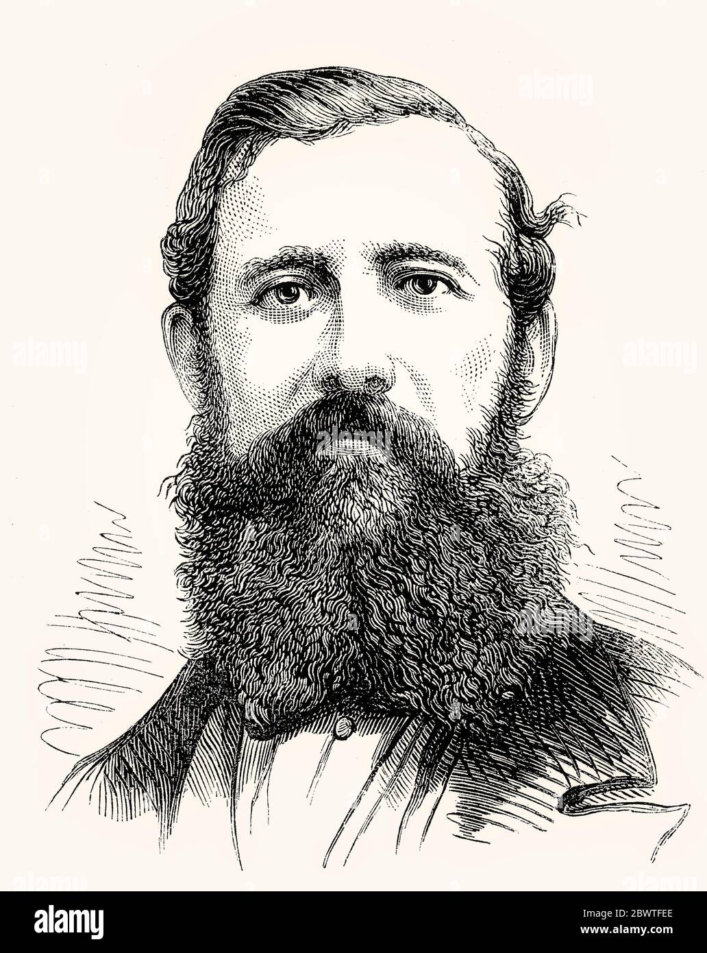 John Hanning Speke, 1827–1864, englischer Entdecker und Offizier der British Indian Army Stockfoto John Hanning Speke, 1827–1864, englischer Entdecker und Offizier der British Indian Army Stockfoto