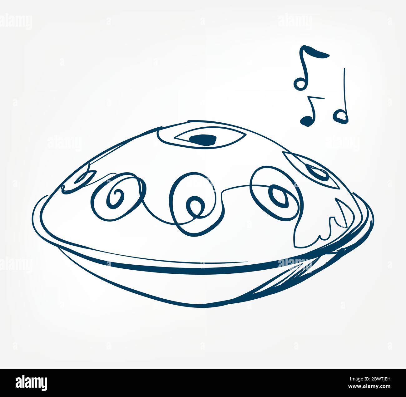 Skizze Linie Vektor Design Kontur hängen Stock Vektor