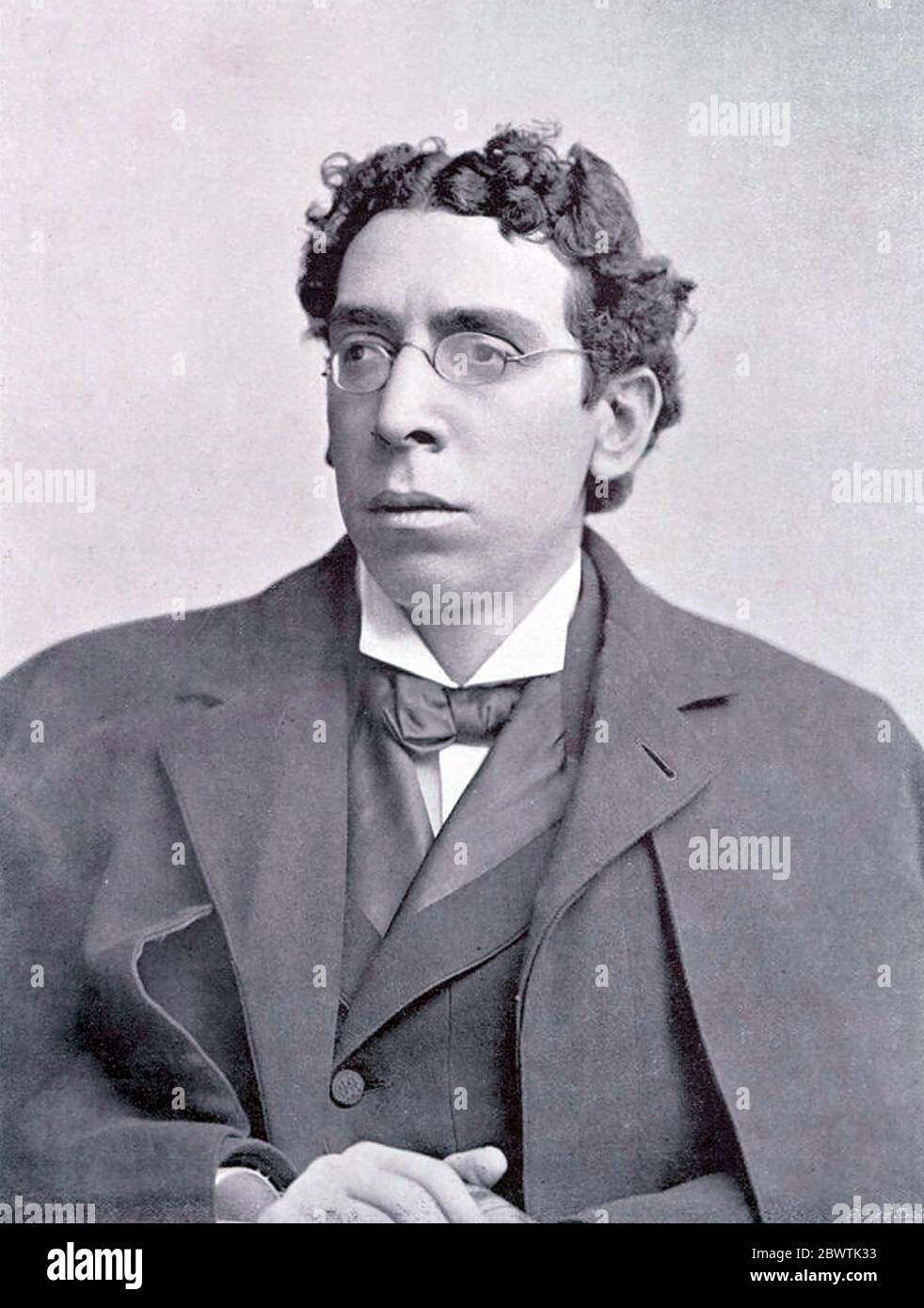 ISRAEL ZANGWILL (1864-1926) englischer Autor und führende Figur im kulturellen Zionismus im 19. Jahrhundert Stockfoto
