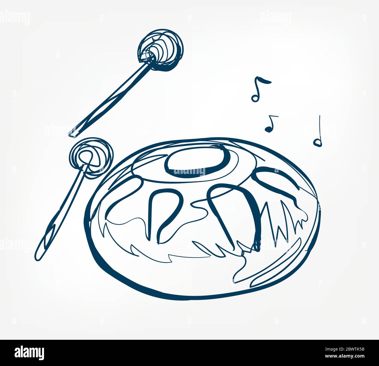 Skizze Linie Vektor Design Kontur hängen Stock Vektor