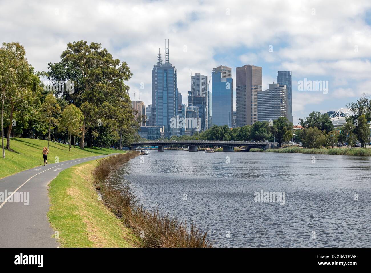 Blick auf Melbourne, Victoria, Australien Stockfoto