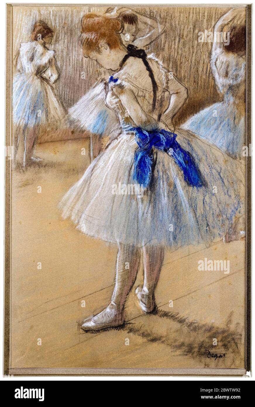Edgar Degas, Tänzer, Zeichnung, um 1880 Stockfoto