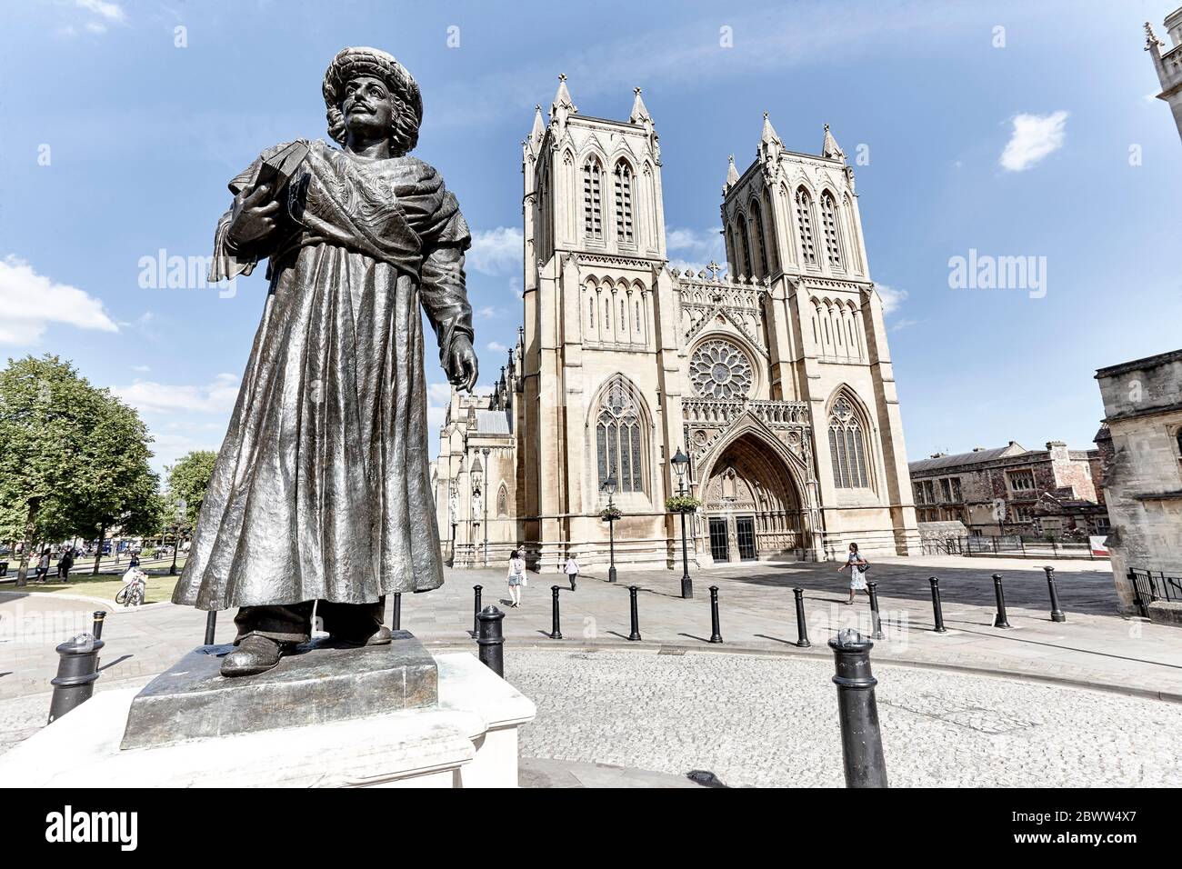 Bristol Cathedral in Bristol, England Stockfoto