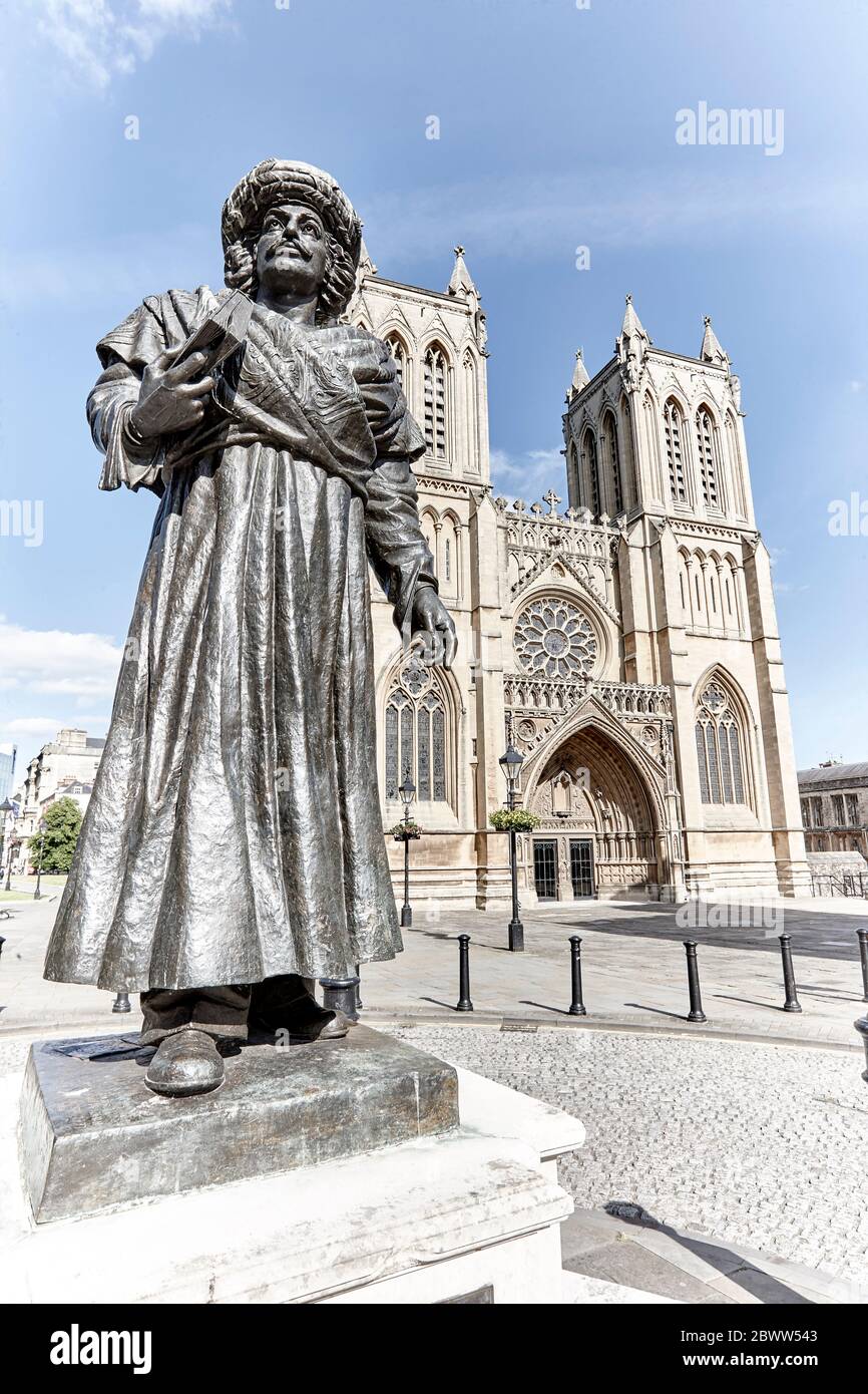 Bristol Cathedral in Bristol, England Stockfoto