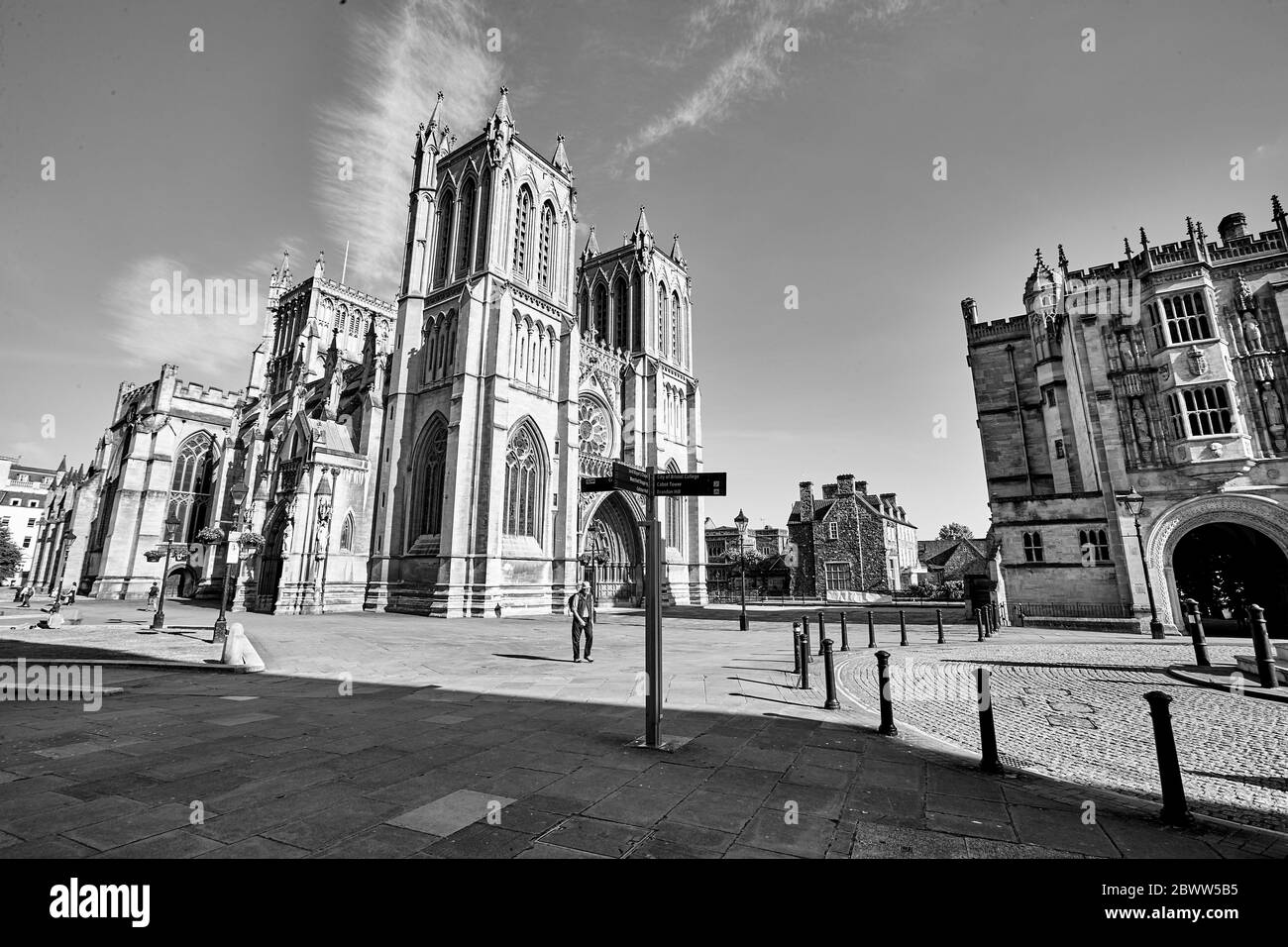 Bristol Cathedral in Bristol, England Stockfoto