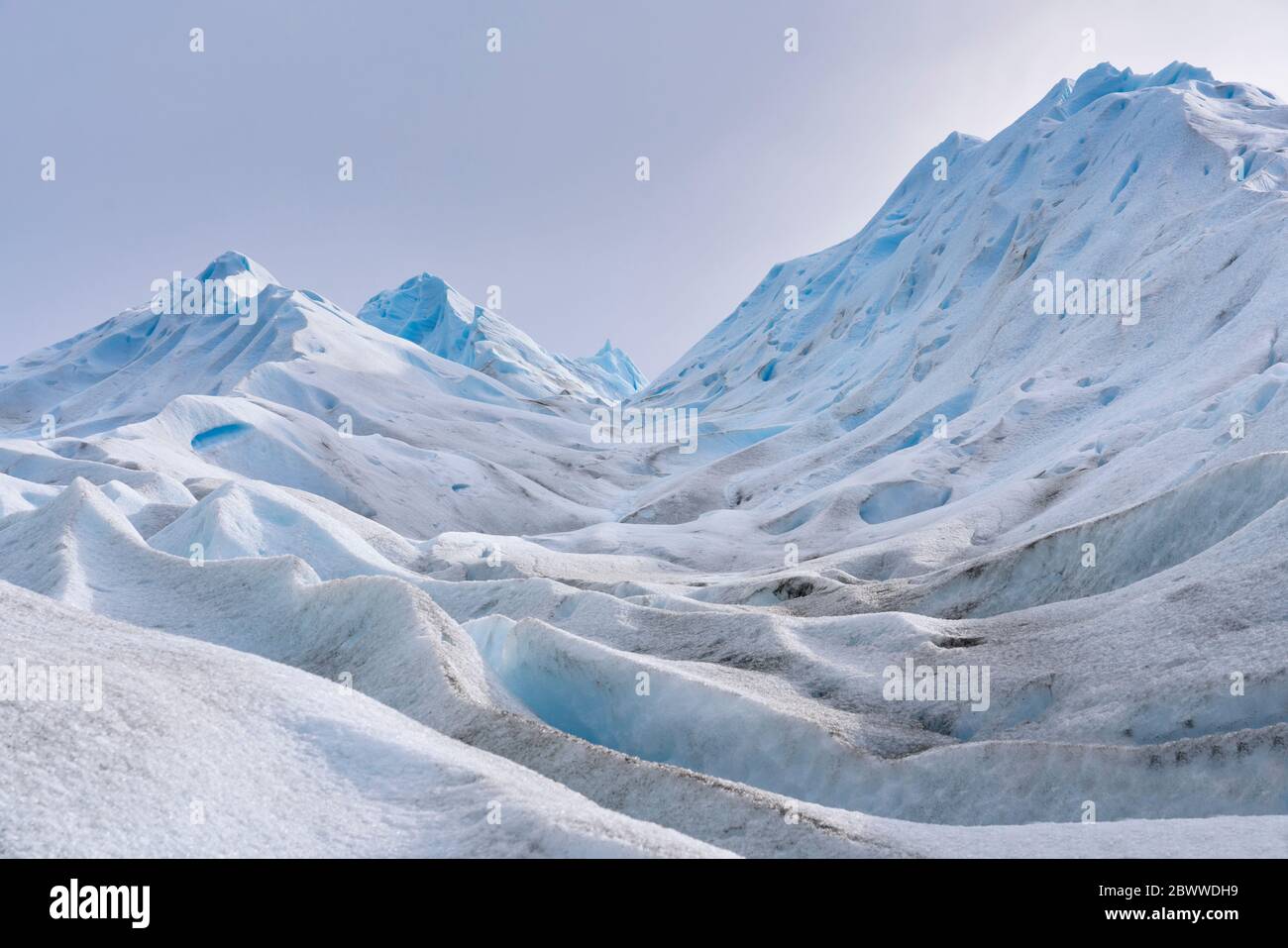 Perito Moreno Gletscher, El Calafate, Los Glaciares Nationalpark, Patagonien, Argentinien Stockfoto