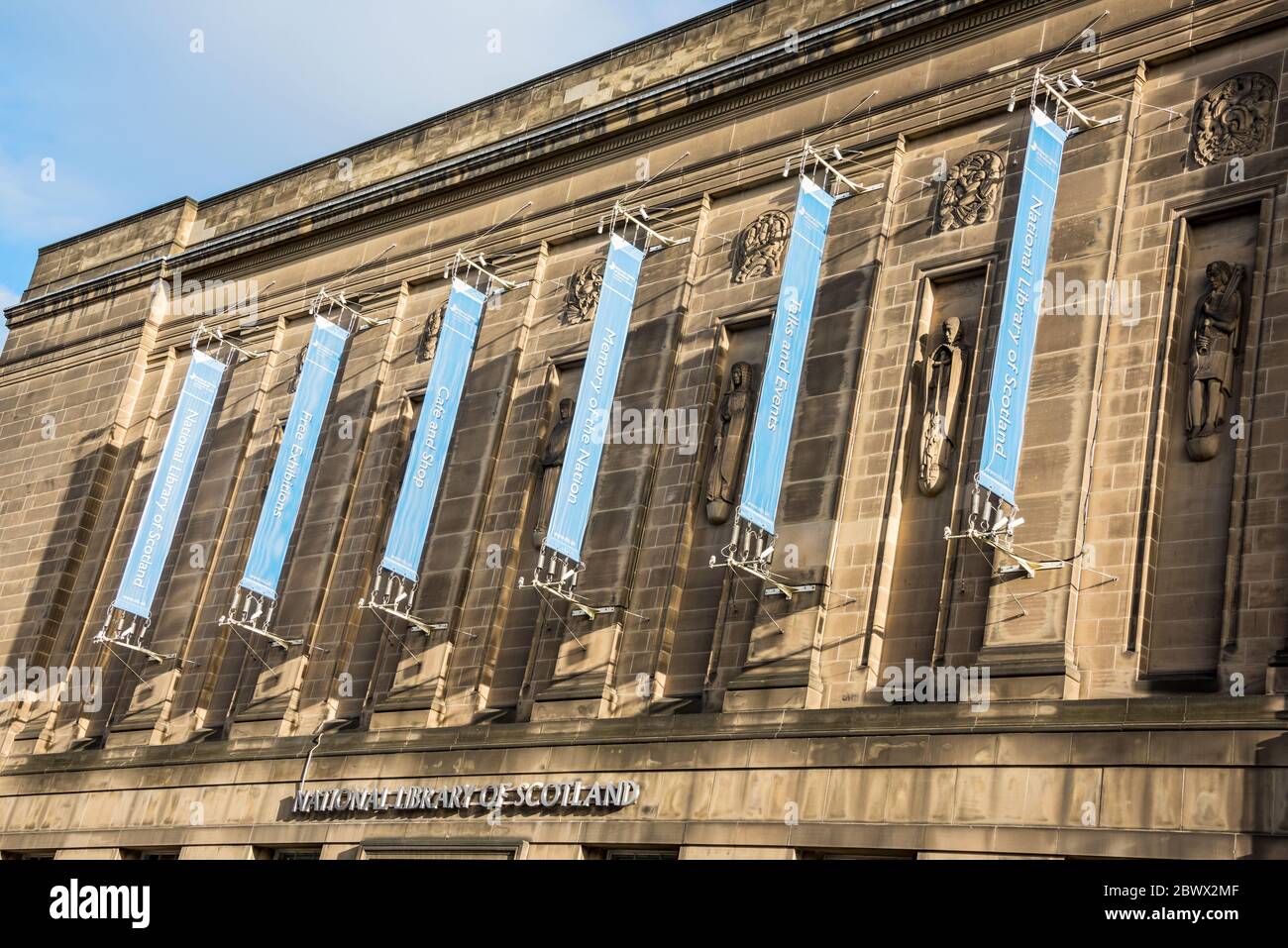 National Library of Scotland, George IV Bridge, Edinburgh, Schottland. Stockfoto