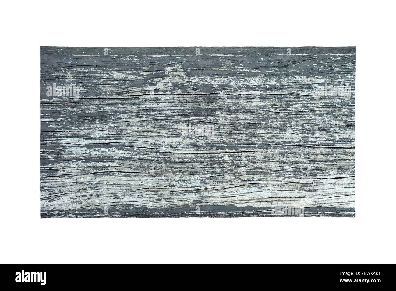 Altes Grunge Holzschild isoliert auf weißem Hintergrund. Stockfoto