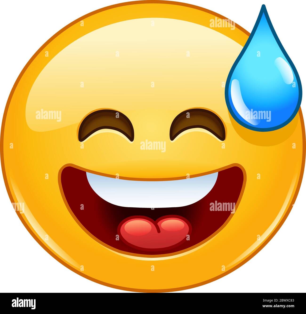 Schwitz smiley Stock-Vektorgrafiken kaufen - Alamy