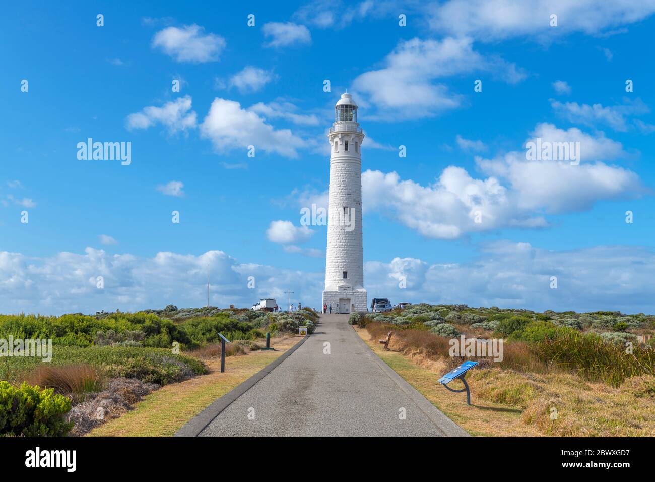 Zufahrtsstraße zum Cape Leeuwin Lighthouse, in der Nähe von Augusta, Western Australia, Australien Stockfoto