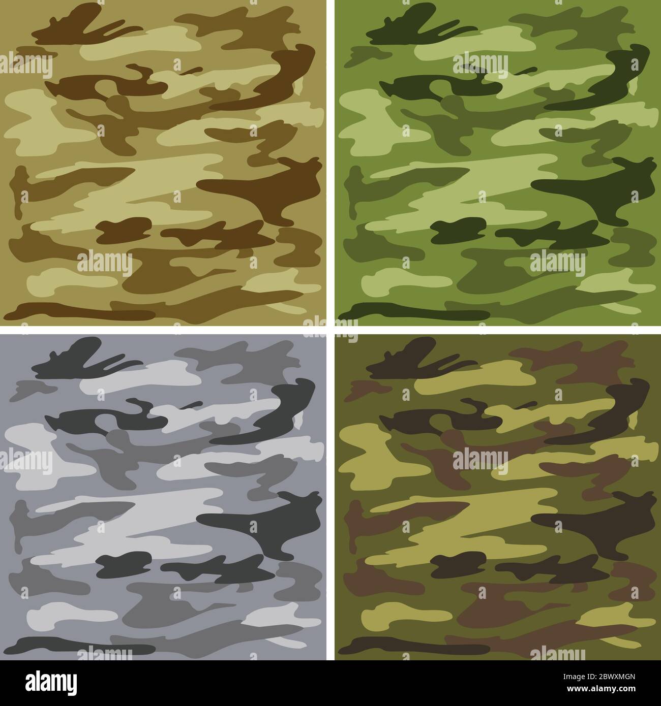 Camouflage-Muster Stock Vektor