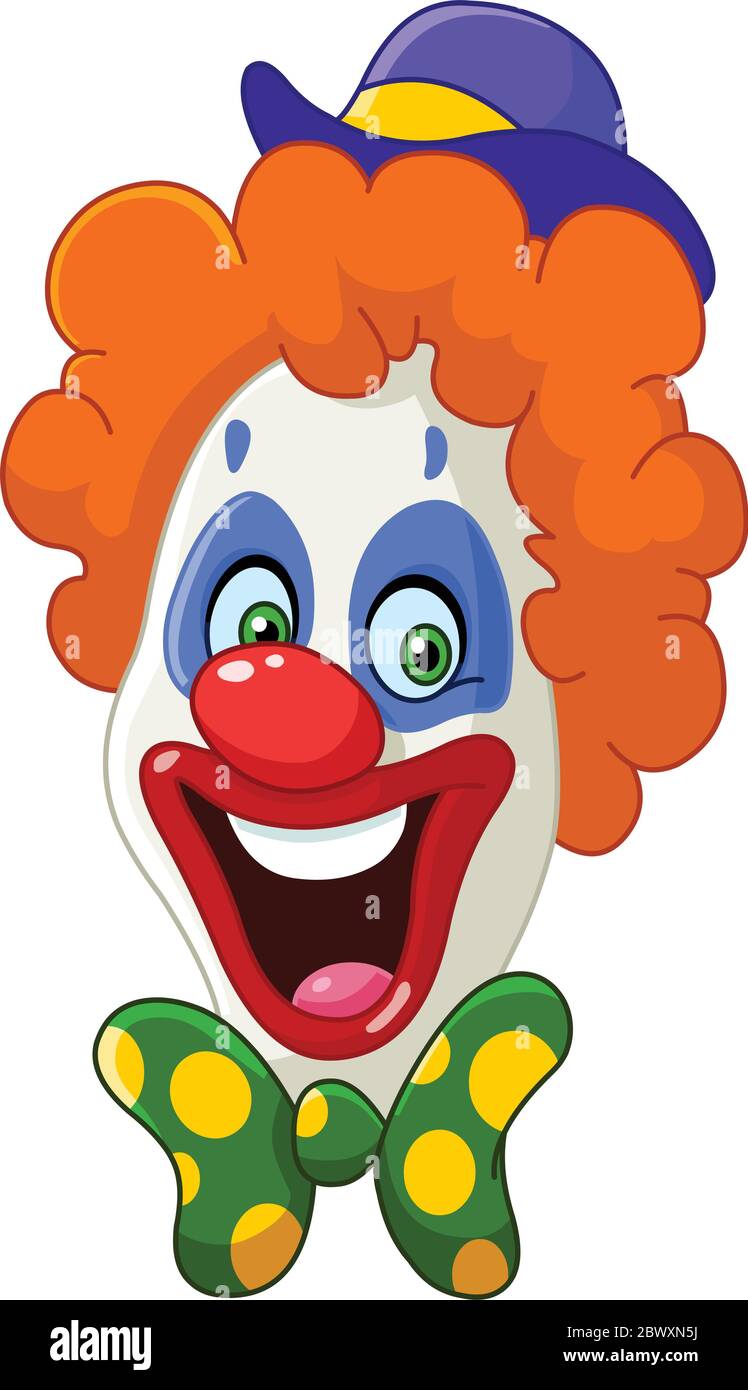 Clown-Gesicht Stock Vektor