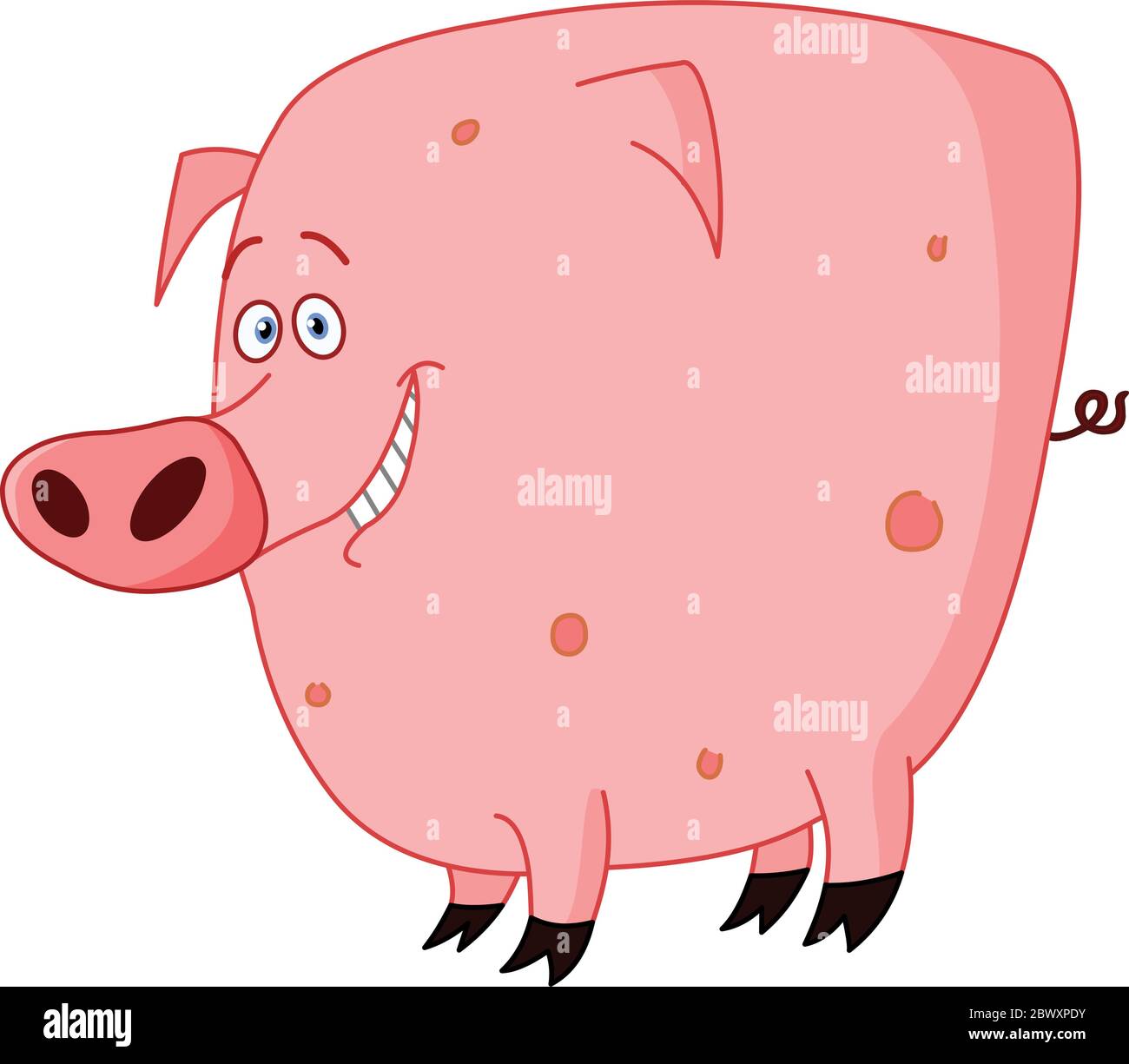 niedliche Schwein Stock Vektor