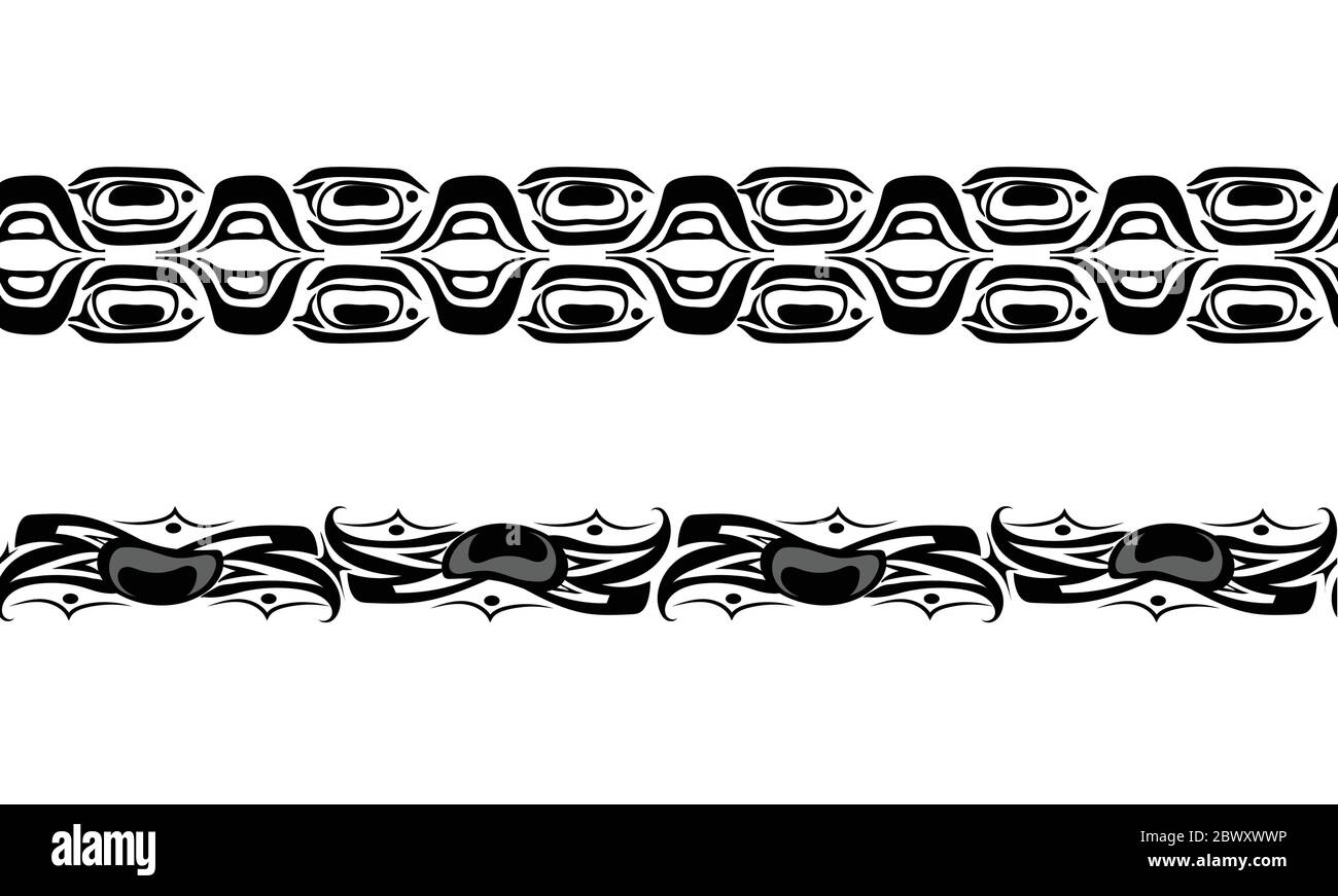 Abstrakter Hintergrund nativer nordamerikanischer Satz Stock Vektor