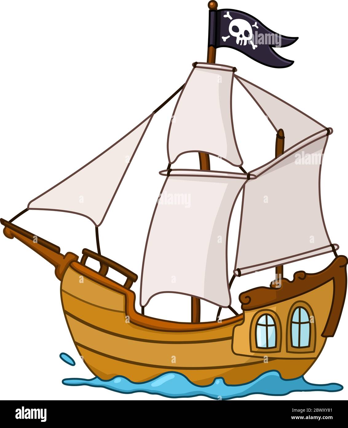 Piratenschiff Stock Vektor