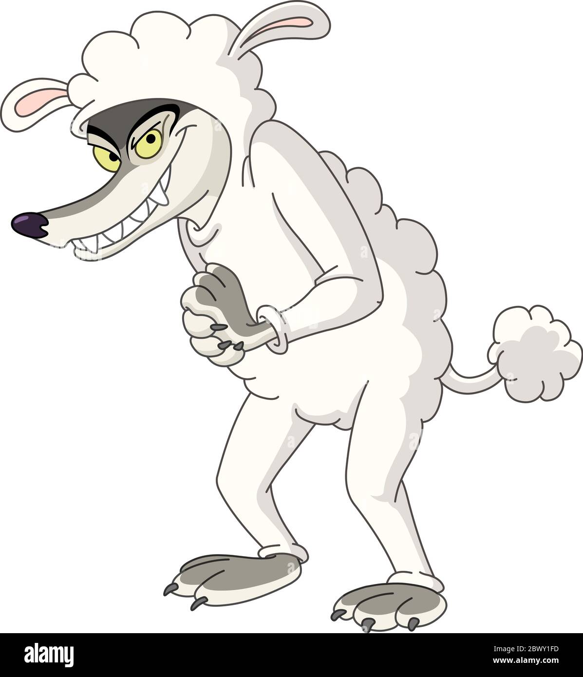 Wolf im Schafspelz Stock Vektor