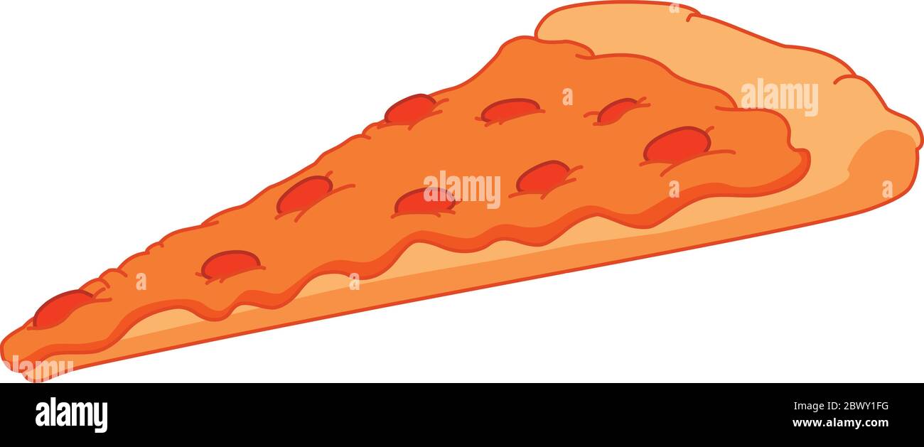 Pizzastück Stock Vektor