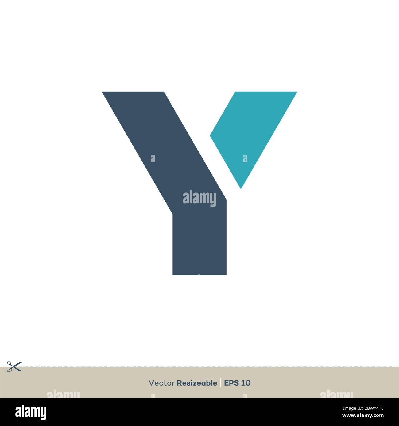 Logo-Vorlage mit Buchstaben Y Design. Vektor EPS 10. Stockfoto