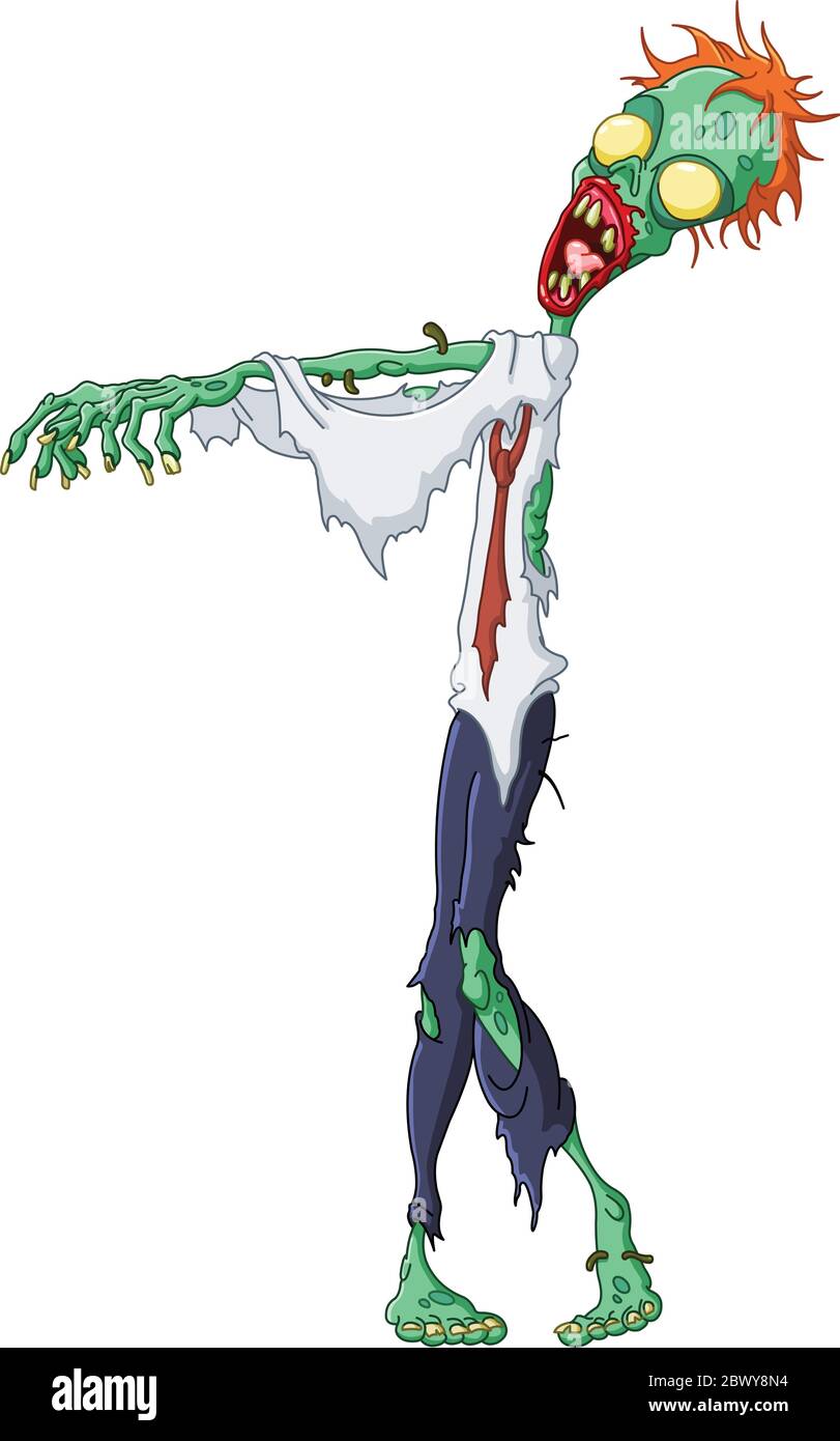 Cartoon Zombie Stock Vektor
