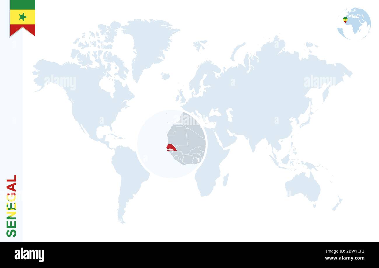 Weltkarte Mit Vergr erungsglas Auf Senegal Blaue Erde Globus Mit weltkarte-mit-vergr-erungsglas-auf-senegal-blaue-erde-globus-mit