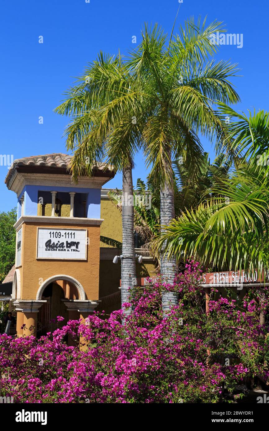 Restaurant am Las Olas Boulevard, Fort Lauderdale, Florida, USA, Nordamerika Stockfoto
