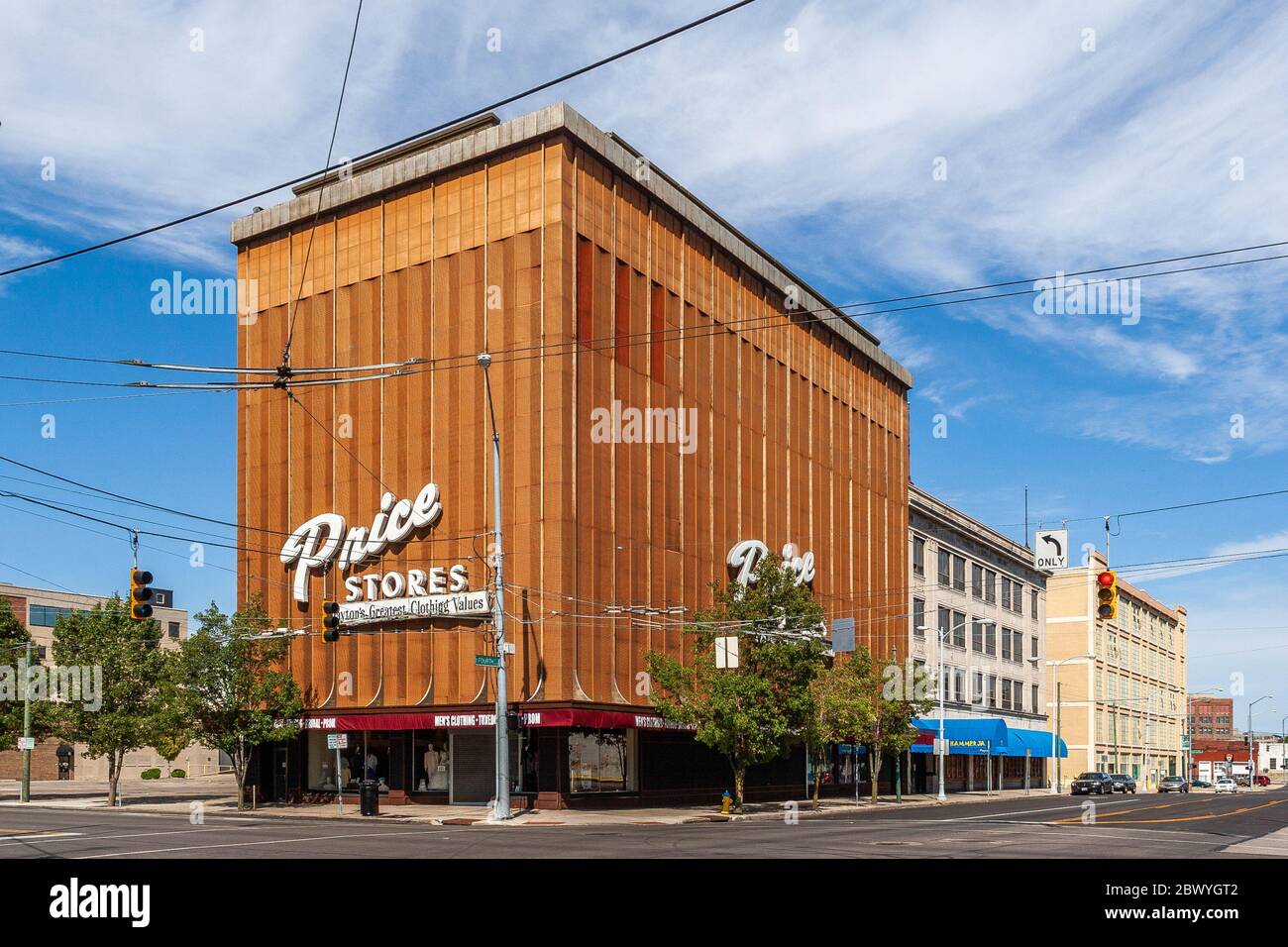 Price Stores Gebäude in der Innenstadt von Dayton Stockfoto