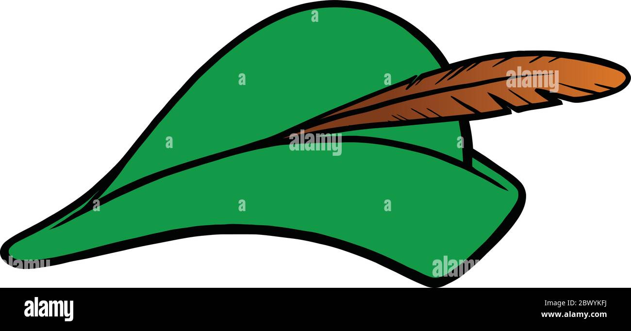 Archer hat - EINE Cartoon-Illustration eines Archer hat. Stock Vektor