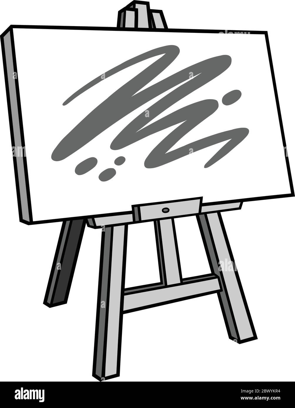 Art Easel Illustration - eine Illustration eines Art Easel. Stock Vektor